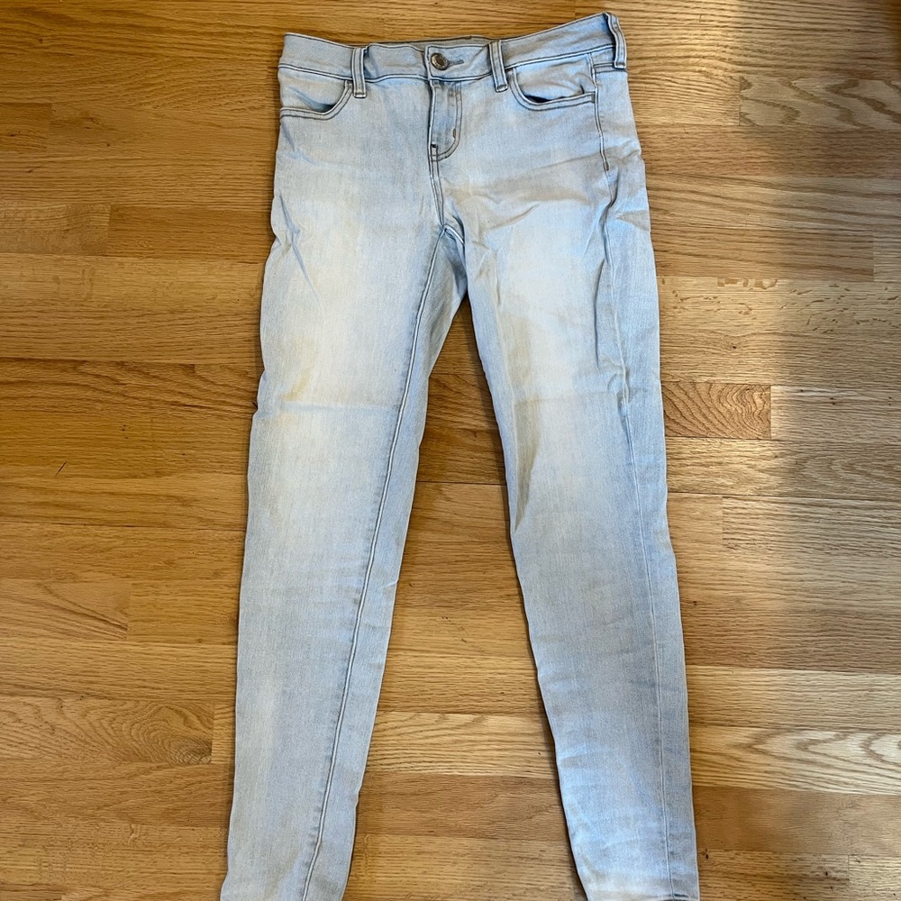 American eagle light wash jegging 4
